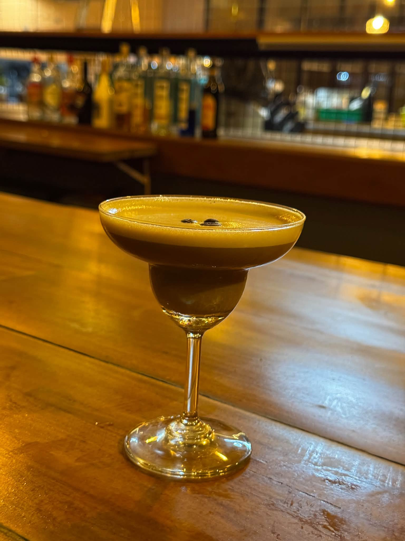 Espresso Martini at Tienhomm's bar